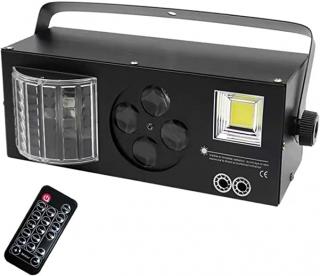 Luz de DJ con efecto mixto 4 en 1, luces Foto