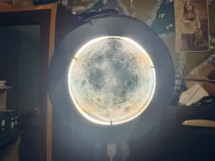 lámpara de luna casera Foto
