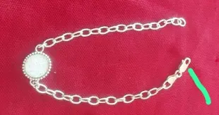 cadena de plata Foto