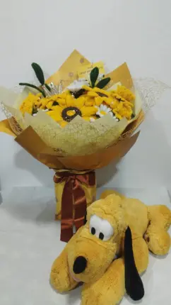 Flores eternas con Limpiapipas Foto