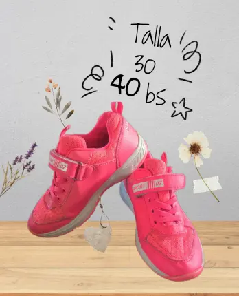 Tenis talla 30 niña Foto