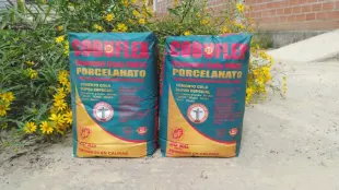 Cemento cola multiuso y pega ladrillos Foto