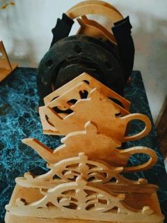 Servilletero y Porta vino Foto